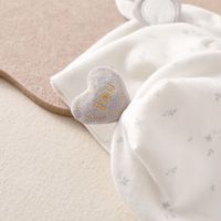 Bonnet en coton pour nouveau-né 0-3 mois, double couche, doux, pour le printemps et l'automne, mignon, décontracté, antibactérien, unisexe