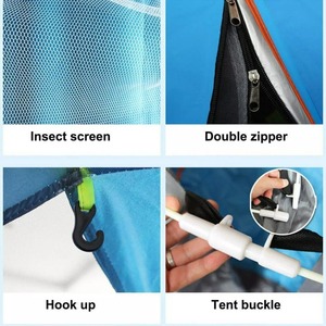 Tente de camping familiale RUIDA Pop-up pour 2-3 personnes, tente portable automatique, imperméable et résistante au vent, pour le camping et la randonnée - Product Image 3