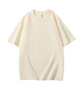 เสื้อยืดผ้าฝ้ายสีดำสำหรับผู้ชายเสื้อพิมพ์โลโก้ตามสั่งแบบถักลายสีทึบสำหรับ100% - Product Image 3