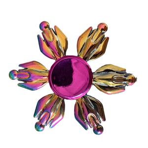 Nuova lega arcobaleno Fingertip giroscopio decompressione a mano filatore in metallo colorato Fidget Spinners giocattoli promozionali - Product Image 1