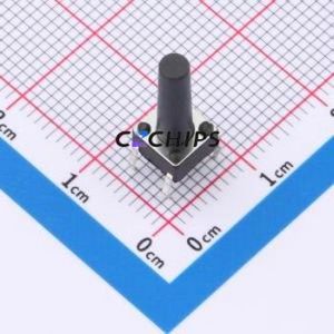 TS013-CBW1FH15.5 Tactile Switch Through hole-4P,6x6mm Switch Single Pole Single Throw Round Button 2.5N Through Hole - Product Image 1