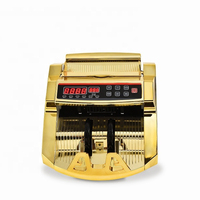 Compteur de billets couleur or UV/MG 0288 compteur de billets de banque Machine de comptage d'argent, Machine de détection de dollar américain