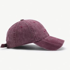 Casquette de baseball unisexe réglable en denim patchwork 6 panneaux avec broderie de lettres, 100 % coton, toutes saisons, pour les voyages en extérieur - Product Image 2