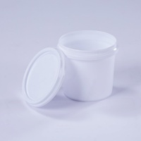 Seau à glace rond en plastique de 1000 ml, seau d'emballage pour lessive de 1 L