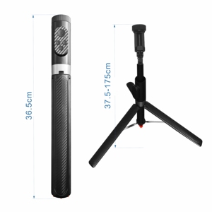 Trépied pliable multifonctionnel tout-en-un de 1,75 m avec lumière LED pour <span class=keywords><strong>iPhone</strong></span>/téléphone, design stable pour portrait de groupe - Product Image 5