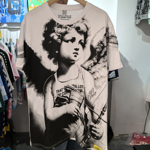 T-shirt da uomo all'<span class=keywords><strong>ingrosso</strong></span> di marca di design con stampa 'THAT'S AWFUL LOT OF COUGH SYRUP', T-shirt personalizzata streetwear da uomo 'COUGH SYRUP' - Product Image 3