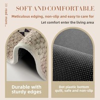 Tapis de protection de sol ultra-luxe de style médiéval pour chaise de bureau pivotante, antidérapant et résistant à l'usure, pour chambre et bureau