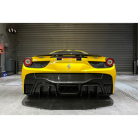Pare-chocs arrière en polymère renforcé de fibres de carbone style VRS Carbonado 2010-2015 avec embouts pour 458 Italia Spider