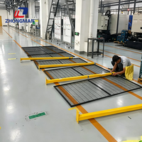 Grillage soudé en acier à mailles carrées, pratique et très demandé, pour clôture de sécurité de zone robotisée et protection de machines, matériel de clôture