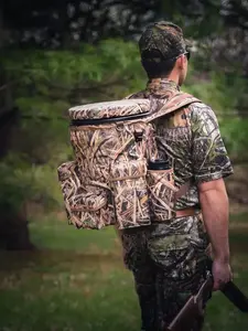 Impresión personalizada impermeable duradero viaje senderismo mochilas cubo paquete táctico hombres caza bolsa