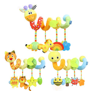 Jouets <span class=keywords><strong>en</strong></span> peluche spirale pour bébé, fabrication OEM, à suspendre au landau et au berceau, hochet, clochette de lit, girafe, tigre, chenille, <span class=keywords><strong>jouet</strong></span> de <span class=keywords><strong>confort</strong></span> pour <span class=keywords><strong>poussette</strong></span> - Product Image 4