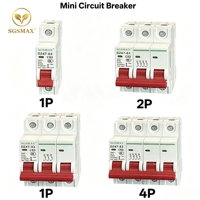 Nuevo Dispositivo de Protección Eléctrica para el Hogar: Mini Interruptor Automático (MCB) de CA 1P 2P 3P 4P 6A 63A con Mango Personalizable