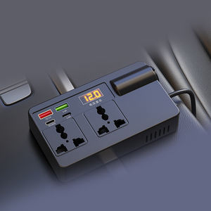 Chargeur de voiture universel haute puissance, convertisseur de courant pour voiture, affichage numérique, alimentation pour téléphone portable, ordinateur portable, compatible PD - Product Image 6