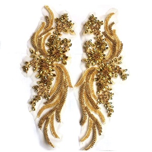 ชุดเดรสสำหรับเจ้าสาวงานปักพลอยเทียมแก้วคริสตัล<span class=keywords><strong>สี</strong></span>สันสดใสแบบเย็บติด - Product Image 4