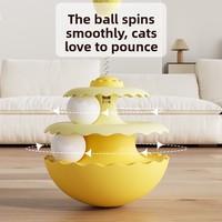 Jouet tournant pour chat, style tumbler, en PP, pour l'auto-amusement et la lutte contre l'ennui, gadget ultime pour chat, jouet éducatif pour animaux de compagnie