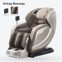 Fauteuil de massage multifonctionnel zéro gravité Shiatsu avec intelligence artificielle, thérapie musicale et pression d'air moderne pour le corps entier