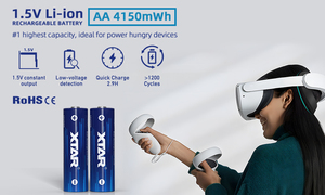 XTAR 1.5vリチウムイオンバテリア充電式AA Con CargadorリチウムイオンAA充電式バッテリースマート充電式バンドルパッキング - Product Image 2