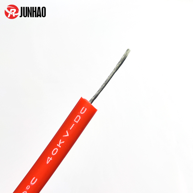 Customized 40KV DC High Voltage Wire 40000V 22AWG Silicone Wire Red