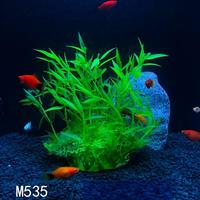 Plantes aquatiques simulées en plastique, durables, légères, multicolores, accessoires pour aquarium, décorations pour aquarium
