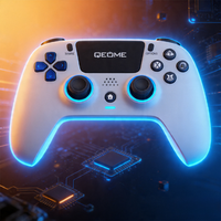 Manette de jeu sans fil C-Star P4 Slim avec boutons programmables, moteur de vibration, gyroscope six axes - Meilleure vente