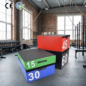 Equipo de Gimnasio VIGFIT, Caja Pliométrica 4 en 1 para Entrenamiento de Fuerza, Altura Ajustable, para Entrenamiento Funcional en Casa - Product Image 1
