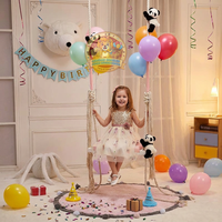 Chaise suspendue en forme d'araignée de style INS pour l'intérieur avec cadre en bois et coussin, idéale pour les enfants, la rentrée scolaire, les fêtes du Nouvel An, jouets