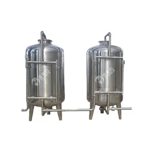 Manufacturing 304 stainless steel material quartz sand filter for water treatment system