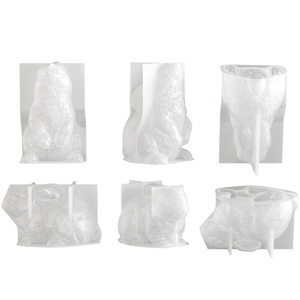 Moule en silicone TangChu Poppy Easter DIY pour bougies parfumées, forme irrégulière 3D stéréo pour ornements en plâtre - Product Image 5
