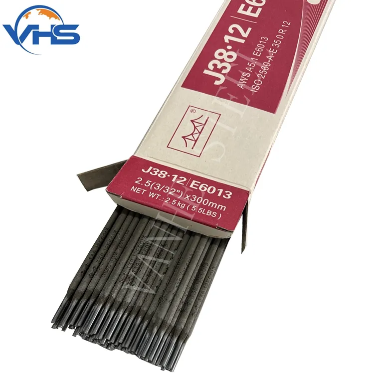 Penjualan laris elektroda batang las E6013 E7018 1.6/2.0/2.5/3.2/4.0mm harga pabrik bahan baja karbon
