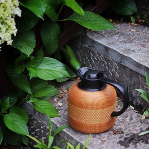 Handmade Bamboo Woven Insulated Bottle 1.5L Reusable Travel Hot Water Bag For Home And Outdoor Use - Product Image 3