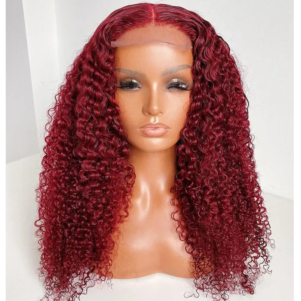 Best Quality 4X4 Kinky Curly Human Hair Lace Front Wigs Virgin Human Hair Wigs For Black Women Hot Selling