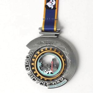 Medalla Deportiva de Aleación de Zinc Dorada al por Mayor, con la Mejor Calidad, Trofeo de Fiesta, Medalla de Metal 3D Personalizable - Product Image 3