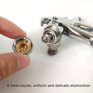 Pistola pulverizadora de pintura de pequeño calibre <span class=keywords><strong>V3</strong></span> Pistola pulverizadora neumática Artes y manualidades Pulverización 0,5/0,8 Calibre Interior automotriz - Product Image 5