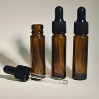 Flacon compte-gouttes en verre ambré de 10 ml avec bouchon à vis, sérigraphie, flacon de voyage pour cosmétiques et huiles essentielles, MOC PACK