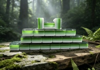 En stock : Jeu de tuiles de mahjong américain Emerald Wonderland, 160 pièces, forêt enchantée, tuiles de mahjong en acrylique de luxe