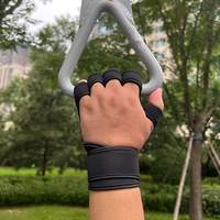 Guantes de Gimnasio Personalizados OEM Antideslizantes de Medio Dedo, Transpirables, con Agarre de Silicona y Soporte para Muñeca, Unisex, para Entrenamiento Físico