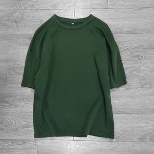 T-shirt blanc surdimensionné en coton lourd à épaules tombantes pour hommes, coton de haute qualité - Product Image 2