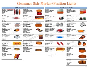 CATALOG Bayse 24V LED-LKW-Rückleuchten Blinker Positionsleuchte 12V LED-Seitenmarkierungsleuchte für LKW-Anhänger 24V Schlanke Rückleuchte - Product Image 4