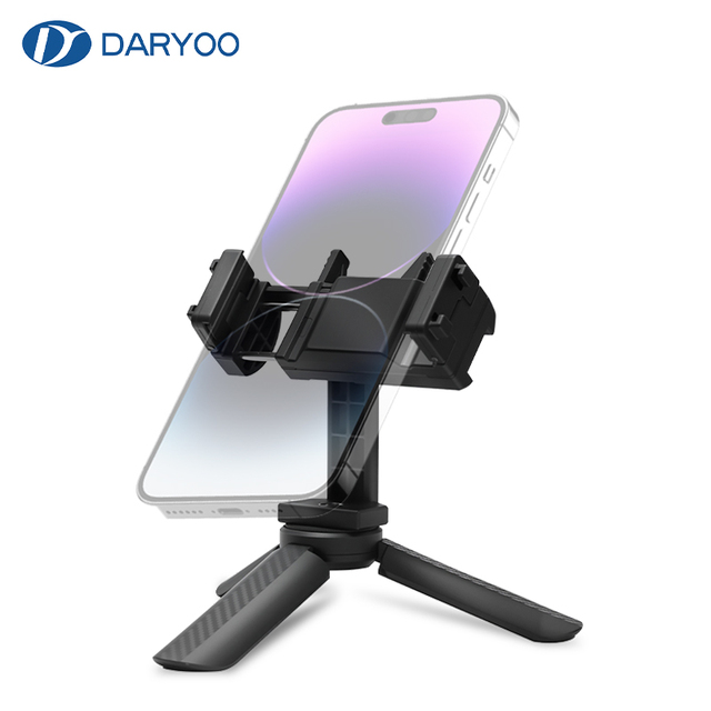 DARYOO New Design Tripod with Phone Holder Mini Tripod Bracket Selfie Stand for Camera Mobile Phone Holder Clip