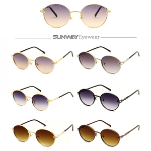 2025 Vintage Round Sunglasses for Women Men Custom Logo Metal Frame <b>Sun</b> Glasses Personality Luxury Fashion Design Lady <b>Shades</b> - Product Image 2