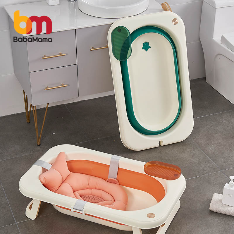 Manufacturer Supply Newest Design Foldable Baby Bath Tub with Thermometer