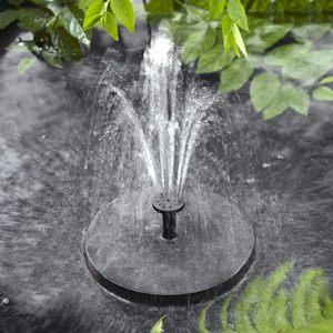 Fontaine <span class=keywords><strong>solaire</strong></span> étanche en plastique pour <span class=keywords><strong>jardin</strong></span> avec pompe à eau, kit panneau <span class=keywords><strong>solaire</strong></span> 1,4W pour bain d'oiseaux extérieur - Product Image 5