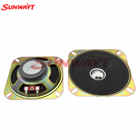 Haut-parleur magnétique carré miniature SUNWAYT SW-PS1 de 4 pouces, 8 ohms, 5 W, haute qualité, pour machine d'arcade (vente en gros)