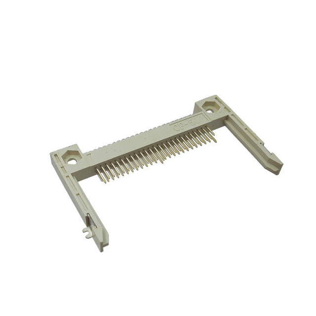 CF all-plastic board top-type card slot with 26.90 screw holes and white rubber, specially designed for CF memory cards