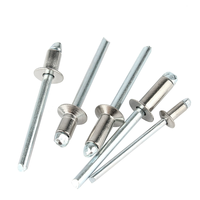 Rivets aveugles en aluminium 3/16"x3/8" à tête fraisée, type ouvert, pour bricolage, réparation de tôles, automobile et mobilier