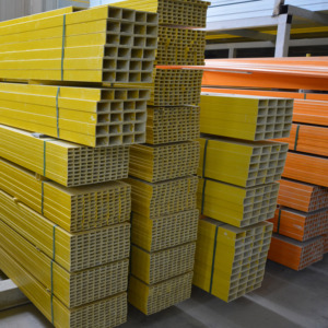 Tube rectangulaire de fibre de verre de FRP GRP, profil composé de pultrusion de FRP - Product Image 4