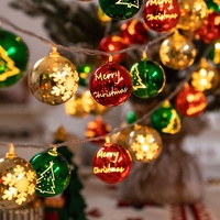 Décoration suspendue en forme de boule plate transparente à remplir, faite à la main, de haute qualité, créative, pour arbre de Noël, anniversaire, avec lumière LED