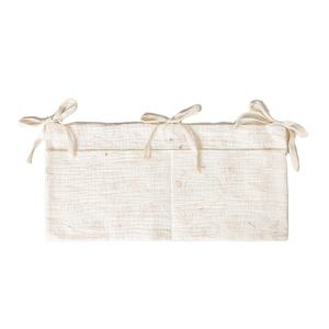 Literie pour berceau/berceau double couche en coton biologique antistatique, style esthétique coréen-américain, 500 fils au pouce carré, avec poche à rabat pour couches - Product Image 1