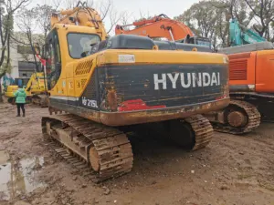 Düşük çalışma saatleri kullanılan HYUNDAI 215L kullanılan kore marka ağır hidrolik 21T HYUNDAI hafriyat makinesi