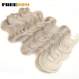 Estensioni per Capelli Sintetici Tinti a Onda 24 Pollici 3 Pezzi Trecce Ondulate per Capelli <span class=keywords><strong>Marroni</strong></span> e Biondi - Product Image 2